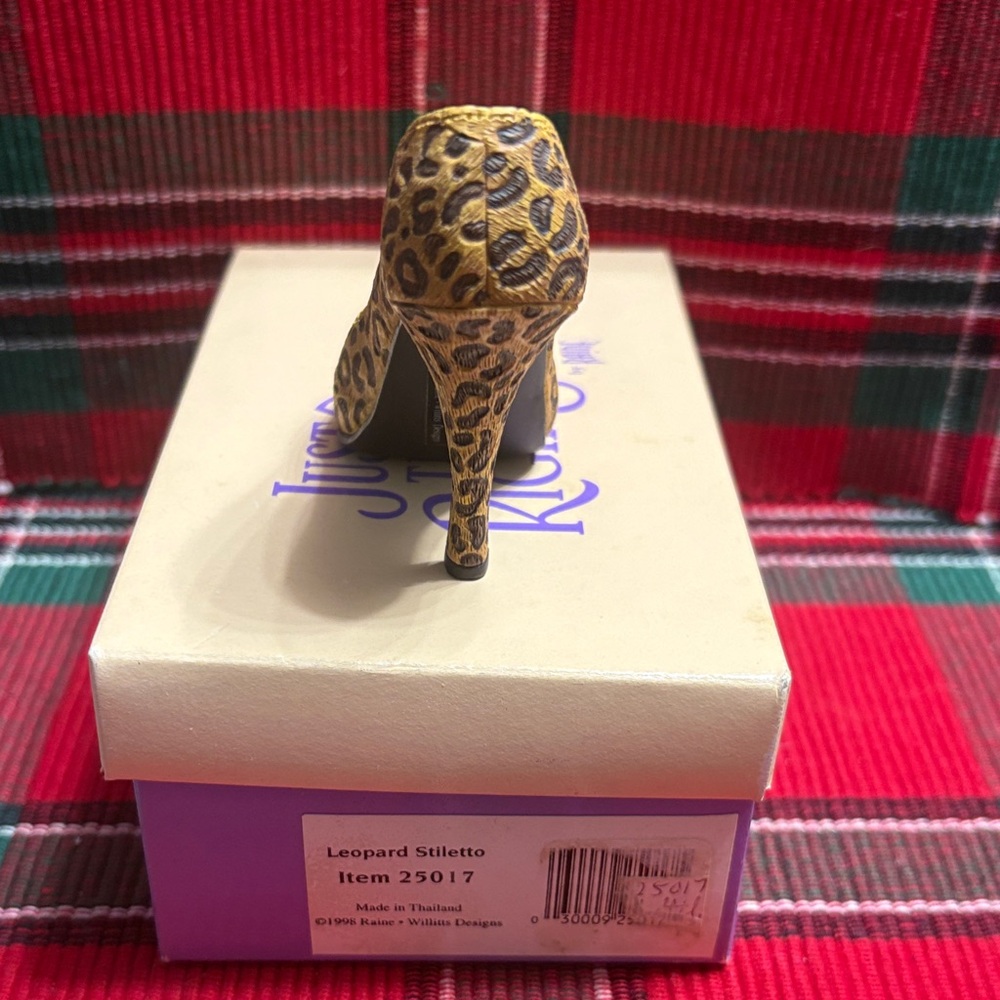 Just The Right Shoe Wild Leopard Heels - Picture 3 of 5